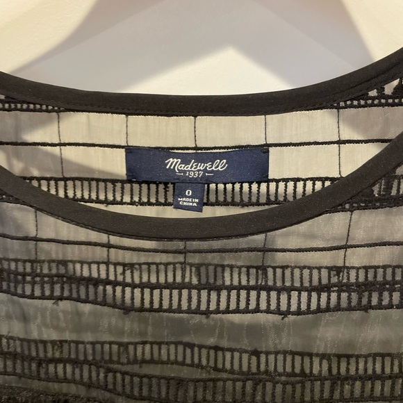 Madewell Tulle & Sheer embroidered dress. 🖤 - Picture 8 of 12